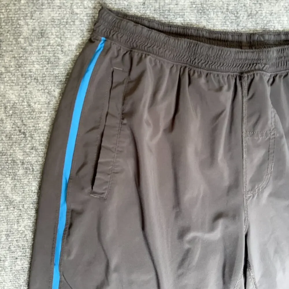 Lululemon Pace Breaker Shorts Mens Gray Blue Lined Swift 9